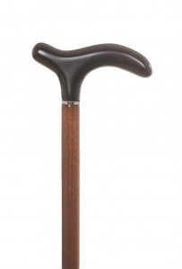 Walking cane Fayet crochet noir