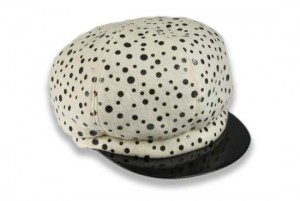 Female cap Black Dots