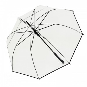 Transparent stick umbrella